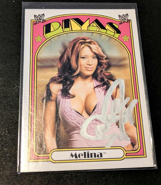 Melina Signed 2006 Topps Heritage II #65 COA