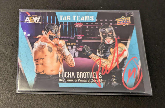 Penta Pentagon Jr Signed 2021 AEW Upper Deck COA