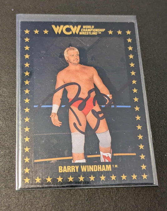 Barry Windham Signed 1991 Championship Marketing WCW #90 COA