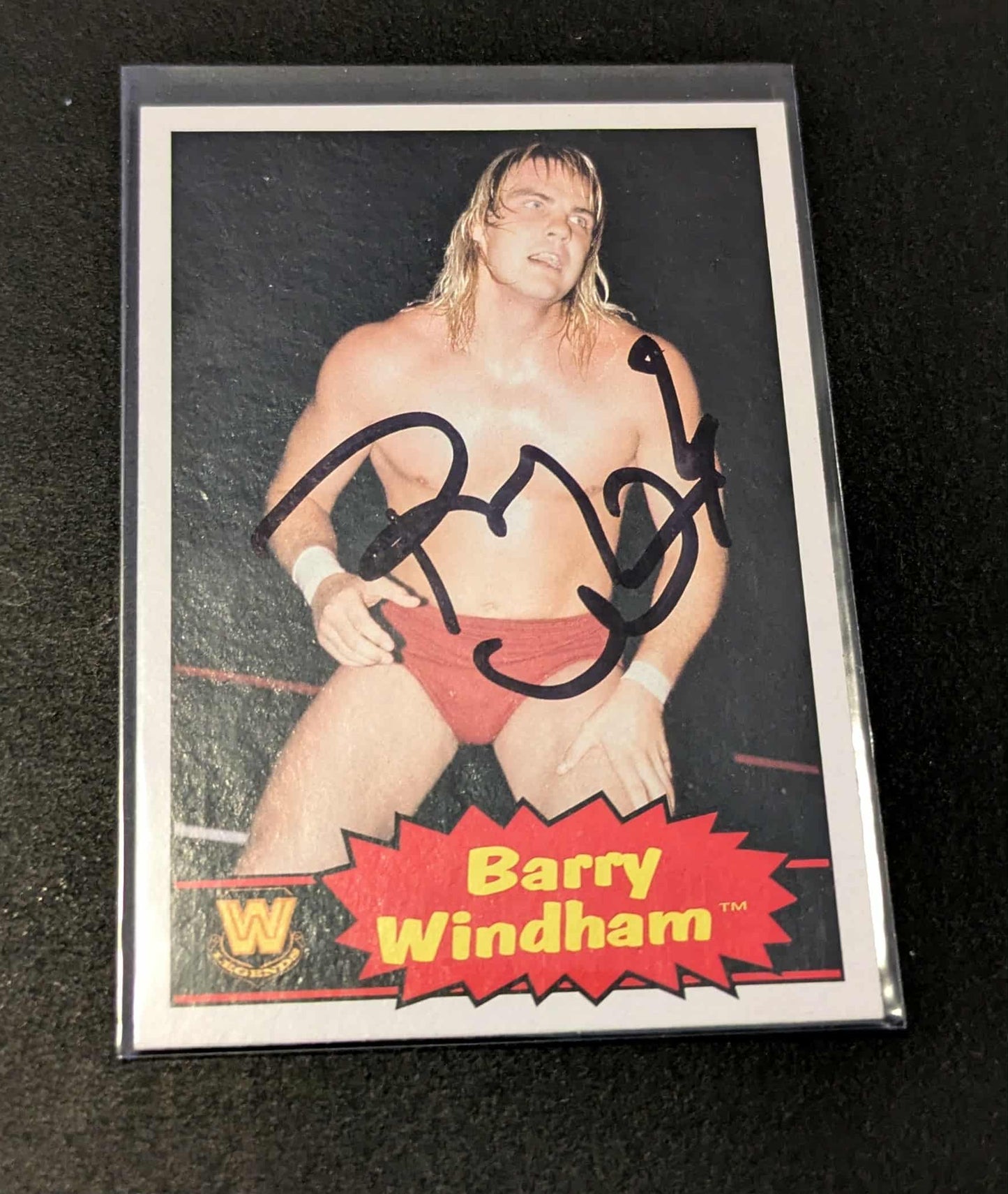 Barry Windham Signed 2012 Topps Heritage WWE Card #60 COA