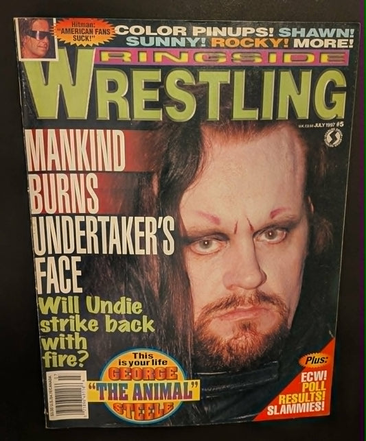 Ringside Wrestling Magazine July 1997 Mankind Undertaker w/color pinups