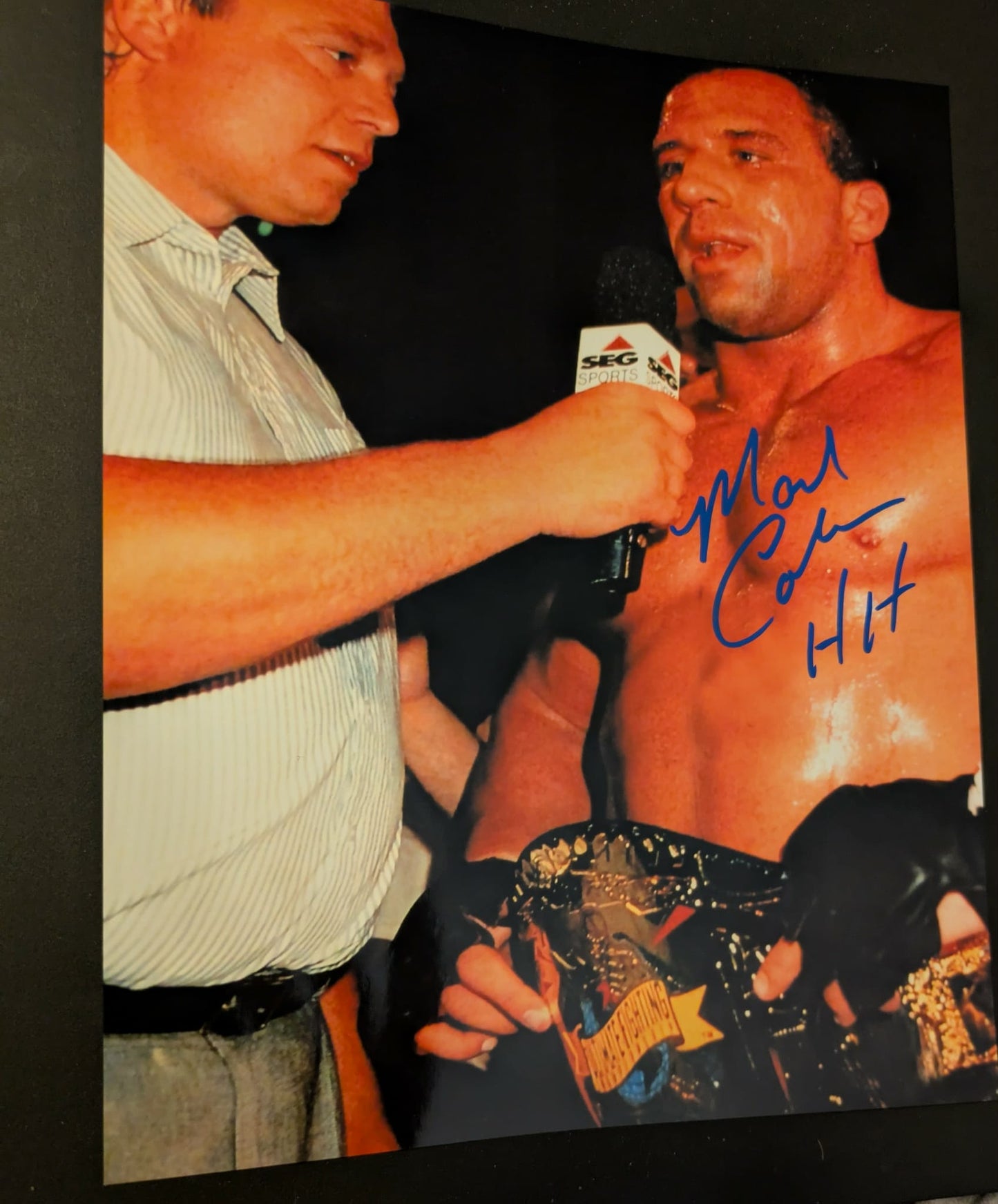 Mark Coleman Pose 2 Signed Photo COA