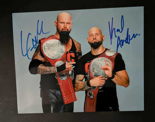 Luke Gallows & Karl Anderson Pose 1 Signed Photo COA