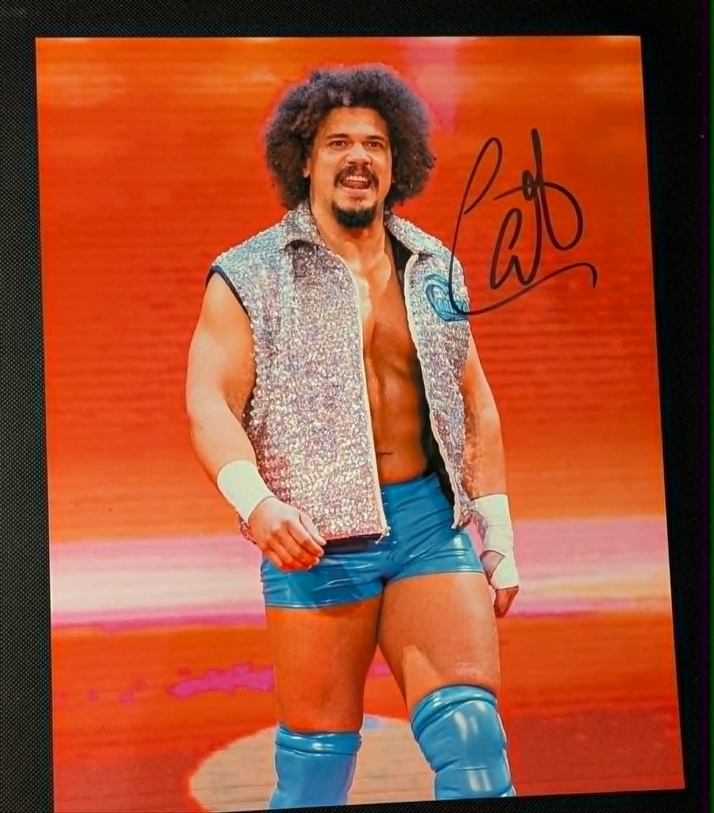 Carlito Pose 6 Signed Photo COA