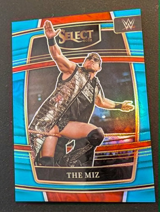 The Miz 2022 Select #10 Light Blue Prizm Serial #108/299