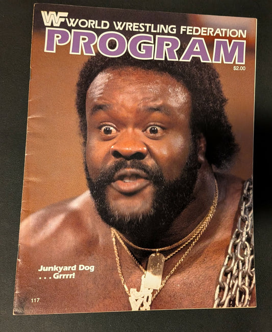 WWF Program #117 Junkyard Dog Meadowlands October 1984 (Has Match Card)