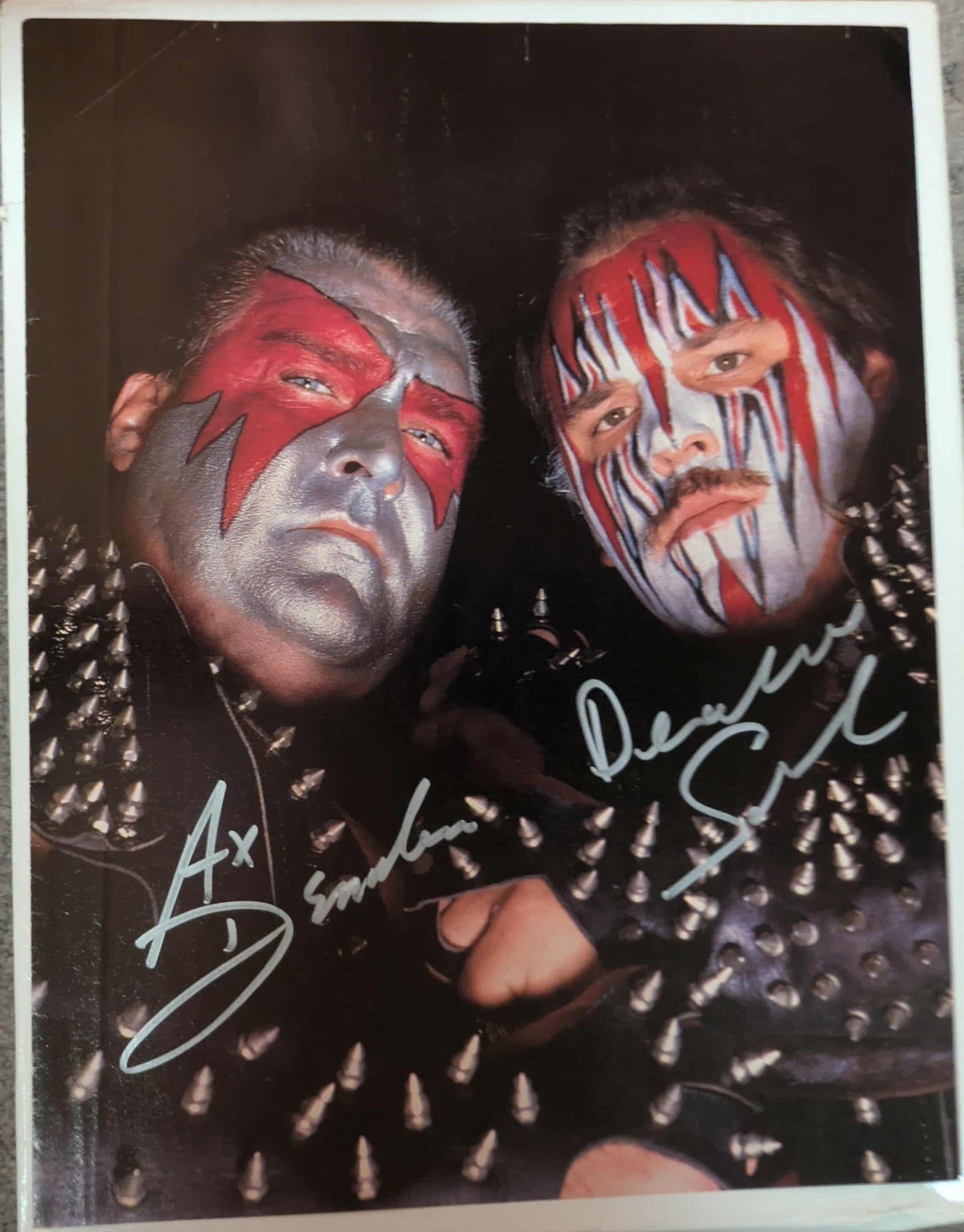 Demolition Ax & Smash Signed Magazine Page B (Full Signatures) COA