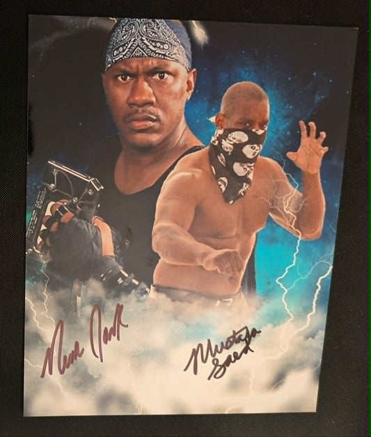 The Gangstas (New Jack & Mustafa) Dual Signed Pose 2 Photo COA