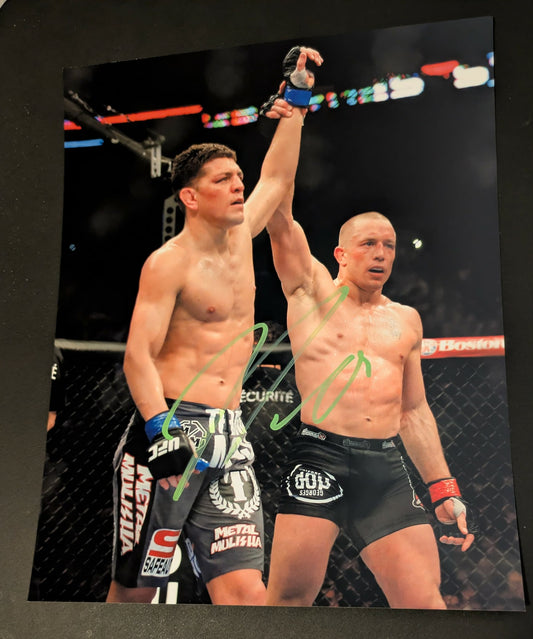 Nick Diaz Pose 2 Signed Photo COA