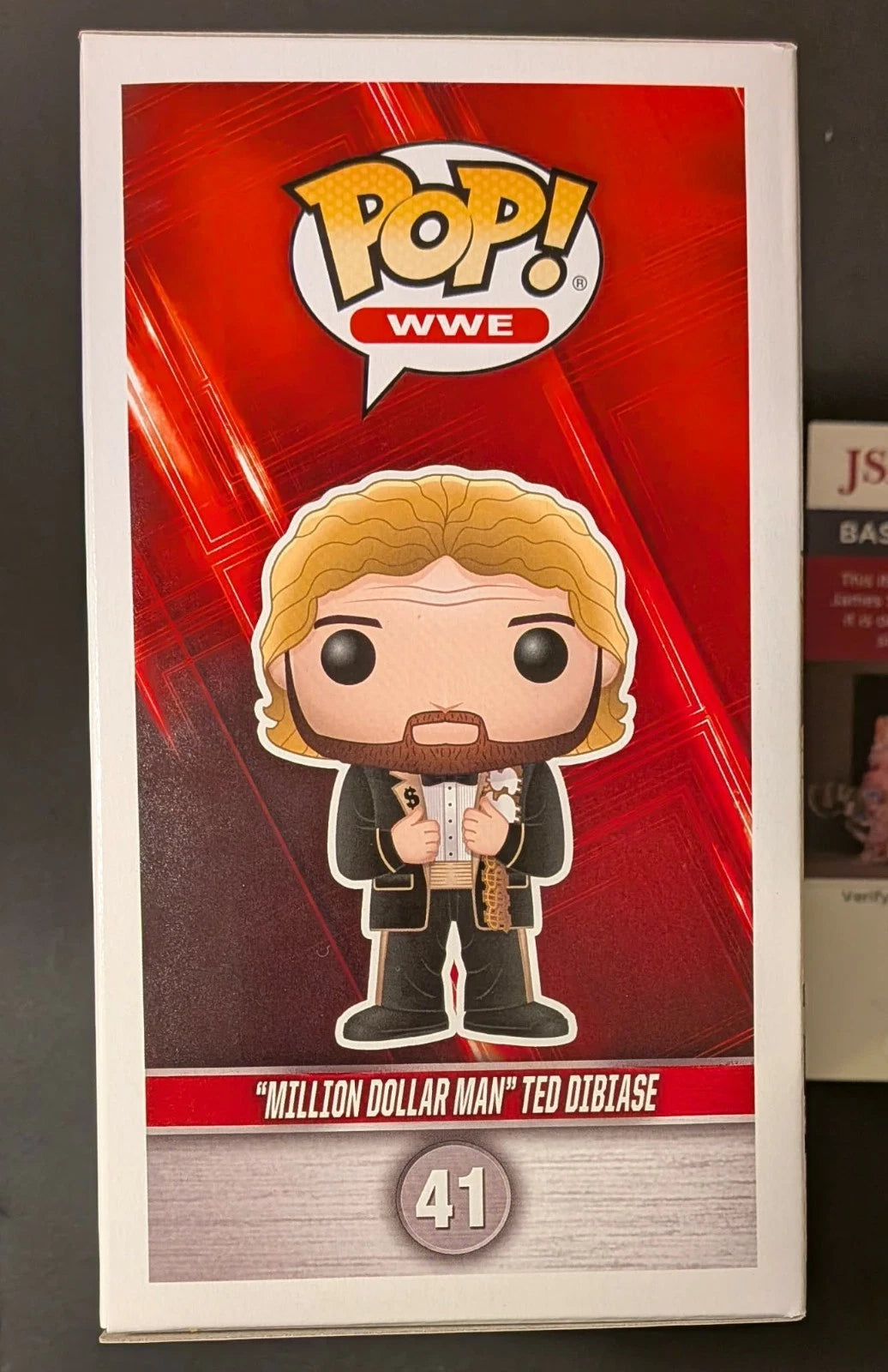 Ted Dibiase Signed Funko Pop 41 Chase Version WWE JSA COA w/case