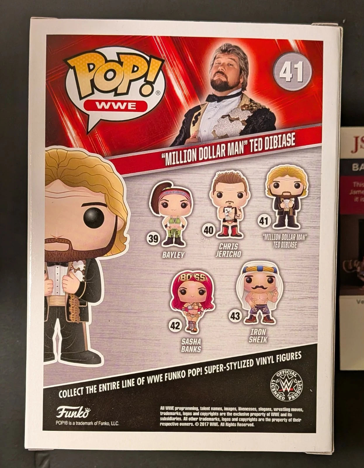 Ted Dibiase Signed Funko Pop 41 Chase Version WWE JSA COA w/case