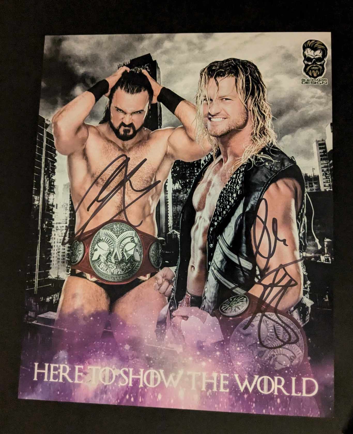Dolph Ziggler & Drew McIntyre "The Show" Dual Signed Photo COA