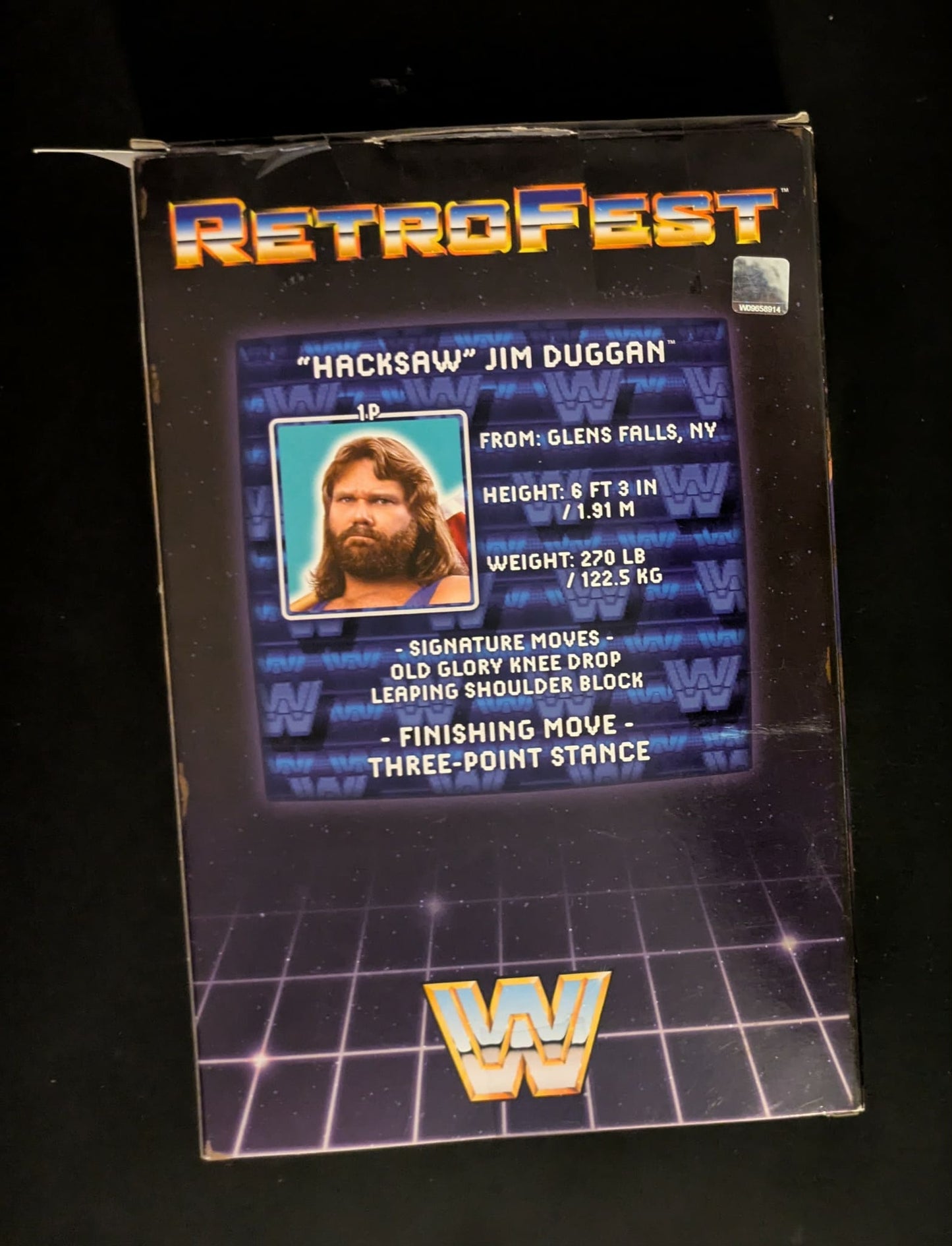 Hacksaw Jim Duggan Signed WWE Elite Figure Retrofest JSA COA