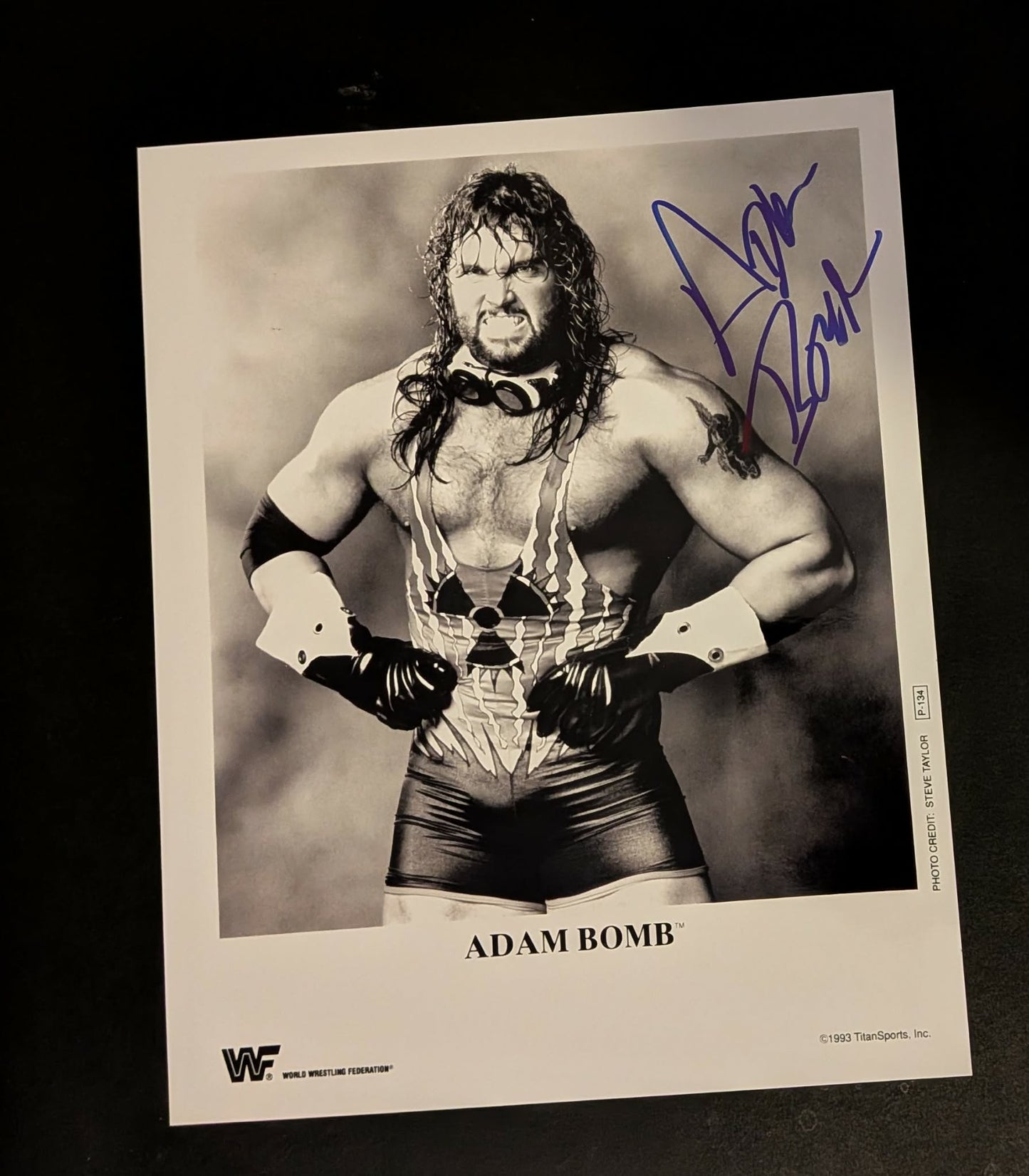 Adam Bomb Pose 3 Signed Photo COA