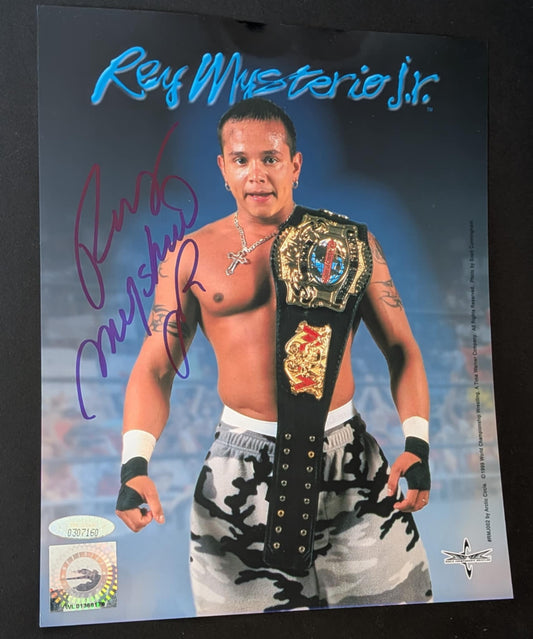 Rey Mysterio Jr Signed Official WCW Photo Tri-Star COA