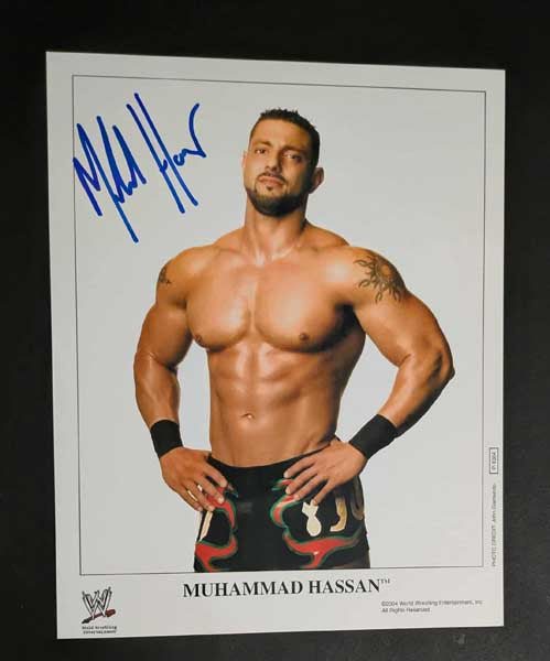 Muhammad Hassan Pose 2 Signed Photo COA