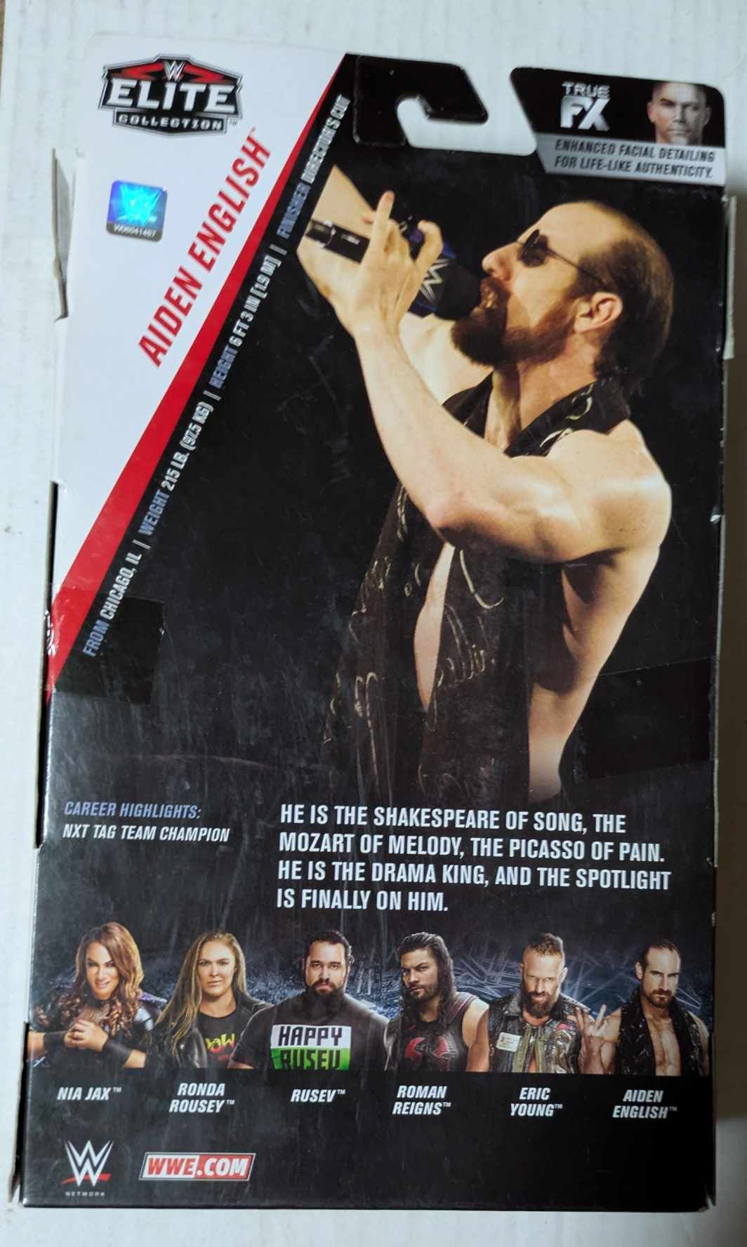 Aiden English WWE Elite Series 65 Signed Action Figure COA