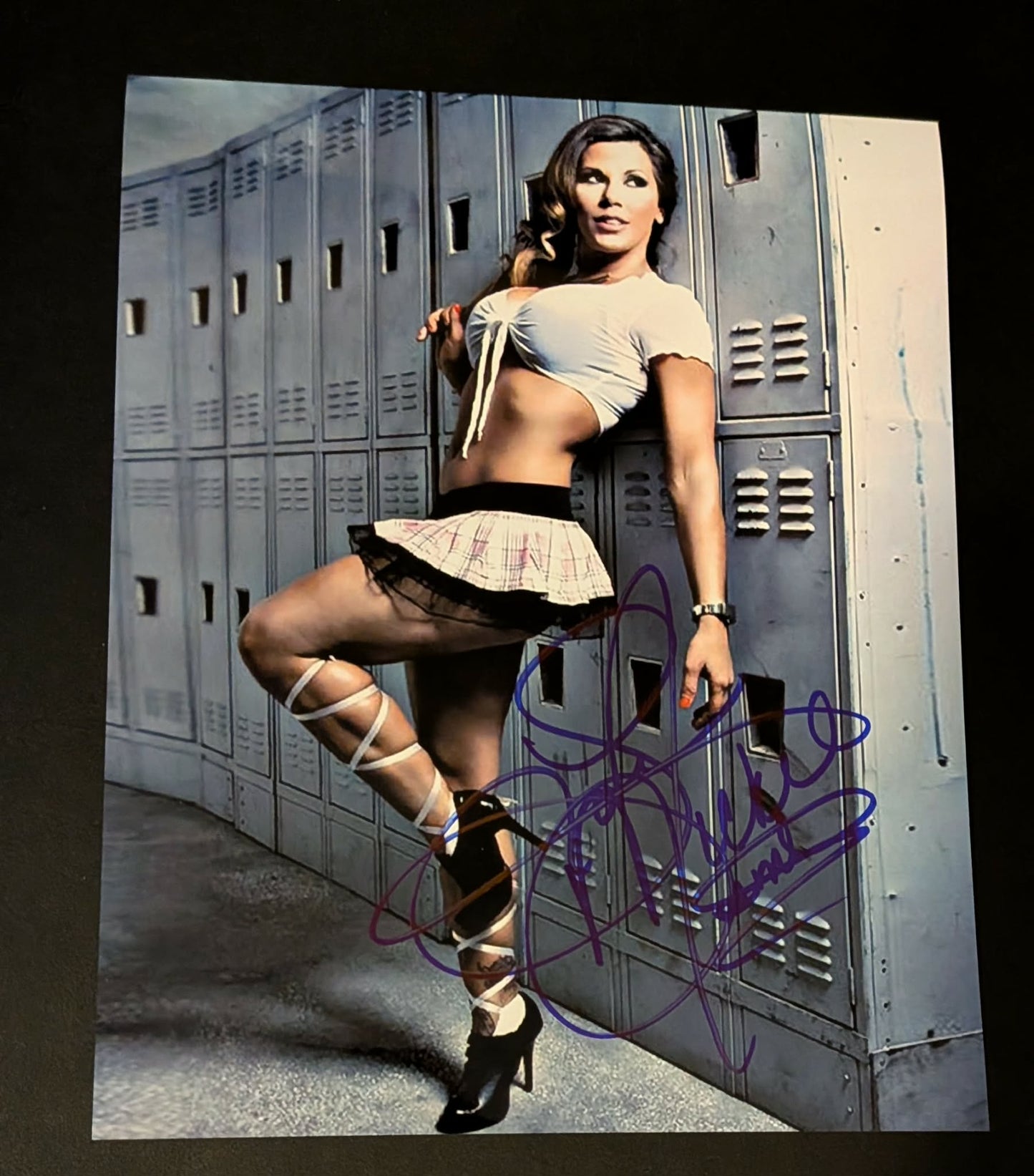 Mickie James Pose 1 Signed Photo COA