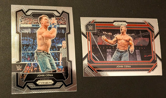 2 Lot John Cena WWE Prizm 2023 & 2024 #54 #156