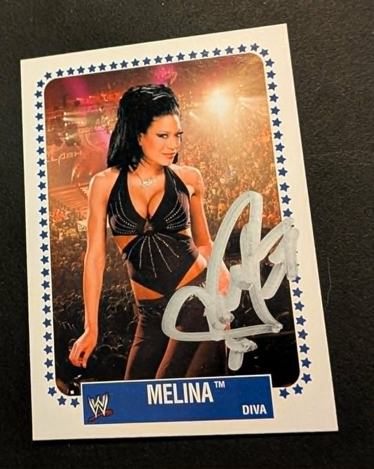 Melina Signed 2008 Topps Heritage IV #67 COA