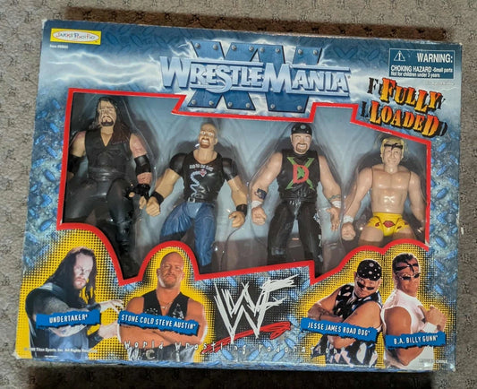 Fully Loaded WWF 1998 Jakks Pacific Action Figure Set (4-Pack) Wrestlemania XV
