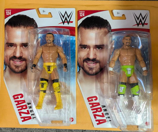 Holiday Special - WWE Angel Garza Series 124 Yellow & Green Chase 2 Action Figure