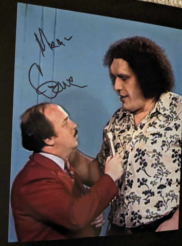 Gene Okerlund Signed Photo Pose 2 COA