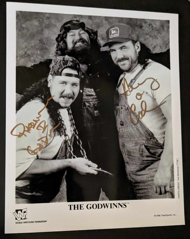 Godwinns Pose 3 Dual Signed Photo COA