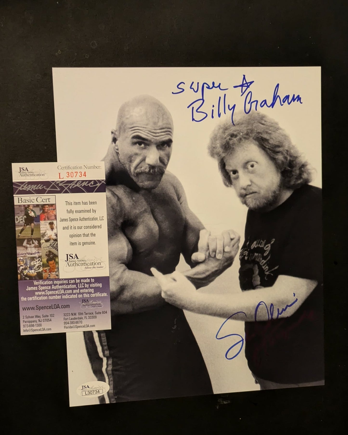 Holiday Special - Superstar Billy Graham & Oliver Humperdink Dual Signed Photo JSA COA
