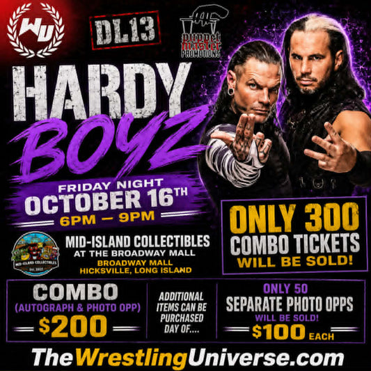 Hardy Boyz Meet & Greet Fri Oct 16th 6-9PM Mid-Island Collectibles @ Broadway Mall Hicksville LI