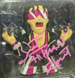 Bret Hart Micro Brawlers Figure Signed COA w/case