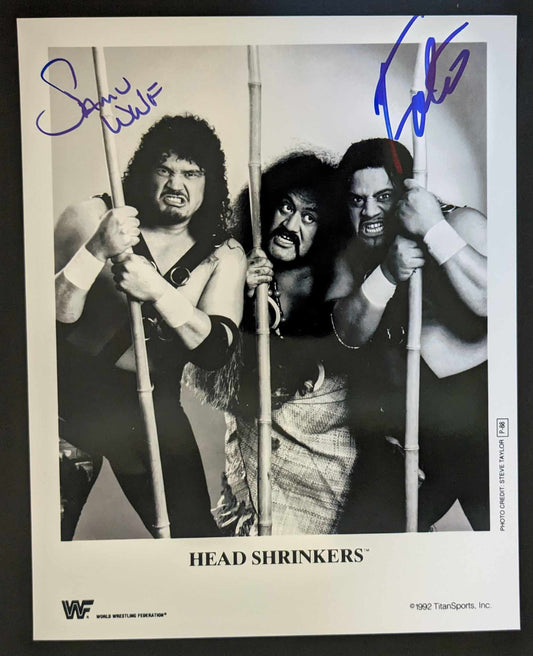 The Headshrinkers (Fatu & Samu) Pose 3 Signed Photo COA