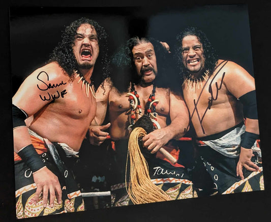 The Headshrinkers (Fatu & Samu) Pose 4 Signed Photo COA