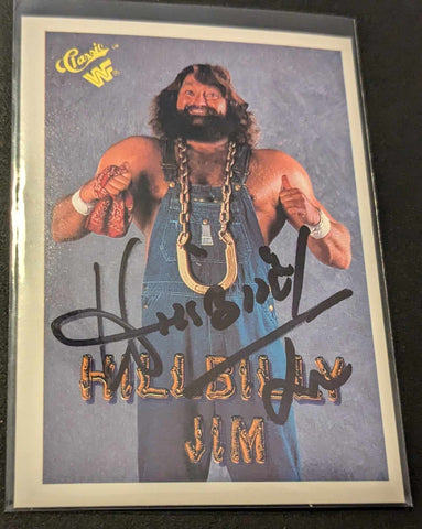 Hillbilly Jim 1990 Classic WWF #92 Signed COA