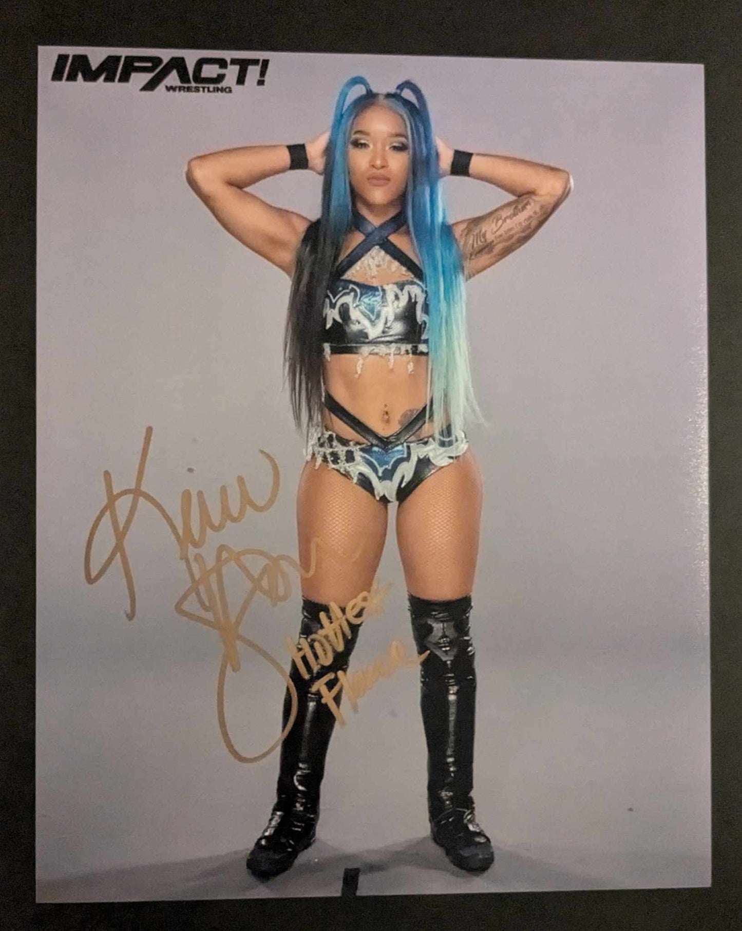 Kiera Hogan Pose 6 Signed Photo COA