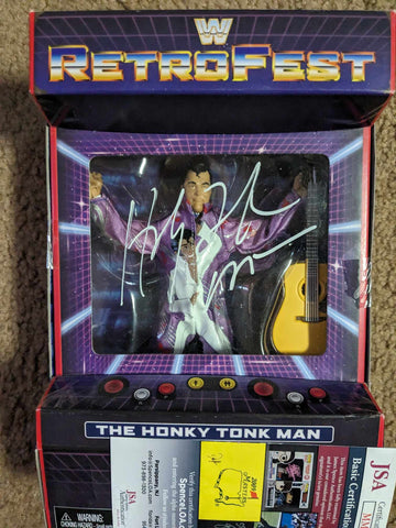 Honky Tonk Man WWE Retrofest Elite Figure Signed JSA COA