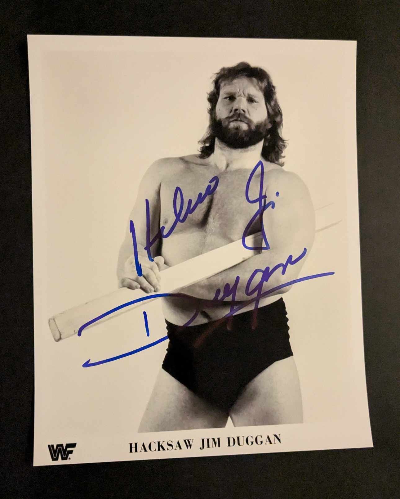 Hacksaw Jim Duggan Pose 4 Signed Photo COA