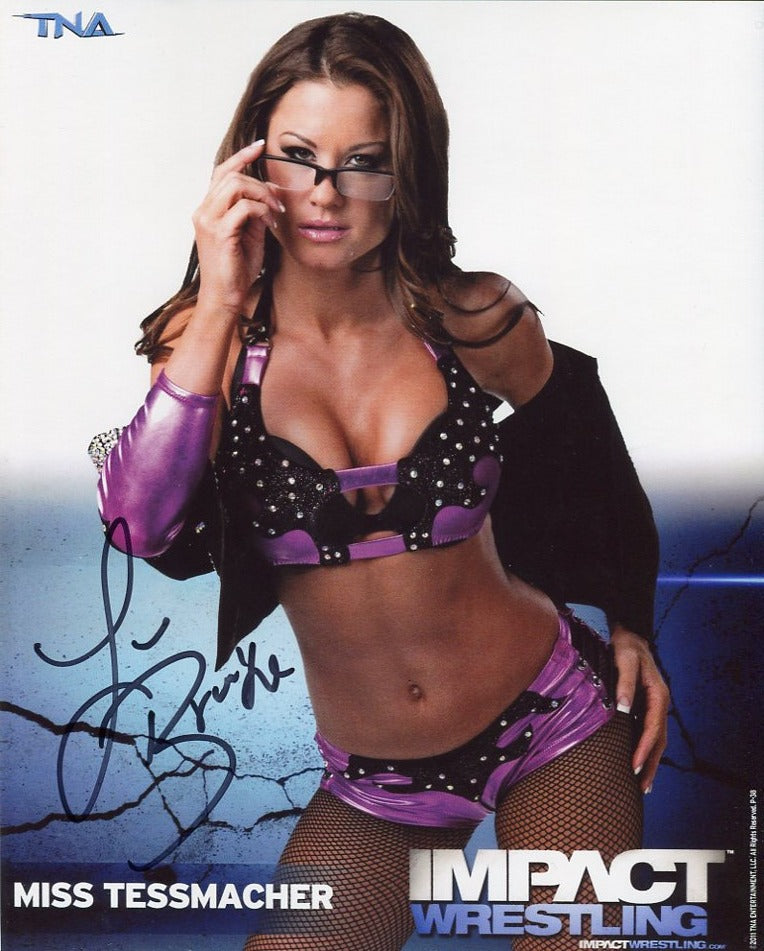 Miss Tessmacher Brooke Adams Pose 2 Signed Photo COA