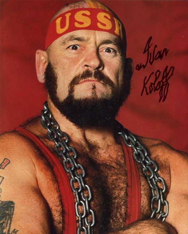 Ivan Koloff Pose 1 Signed Photo COA