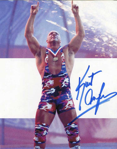 Kurt Angle Book/Magazine Signed Photo COA