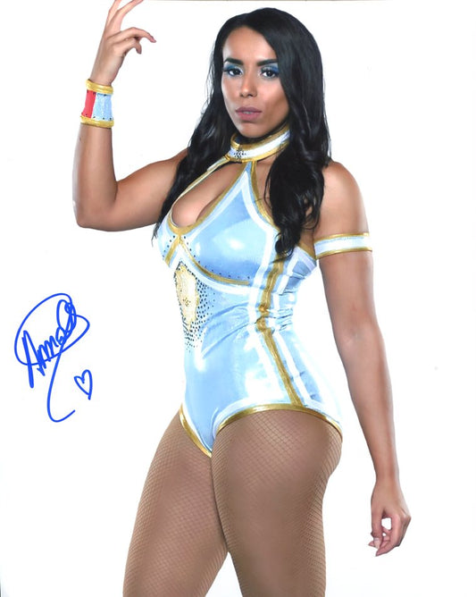 Amale Signed 8x10 Color Photo (Comes w/COA)