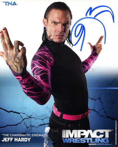 Jeff Hardy Official TNA Promo Signed Photo COA