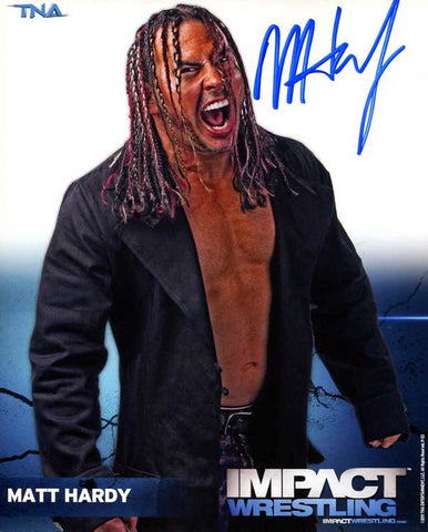 Matt Hardy Official TNA Promo Signed Photo COA
