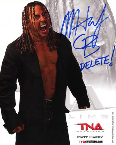 Matt Hardy Official TNA Promo B Signed Photo COA