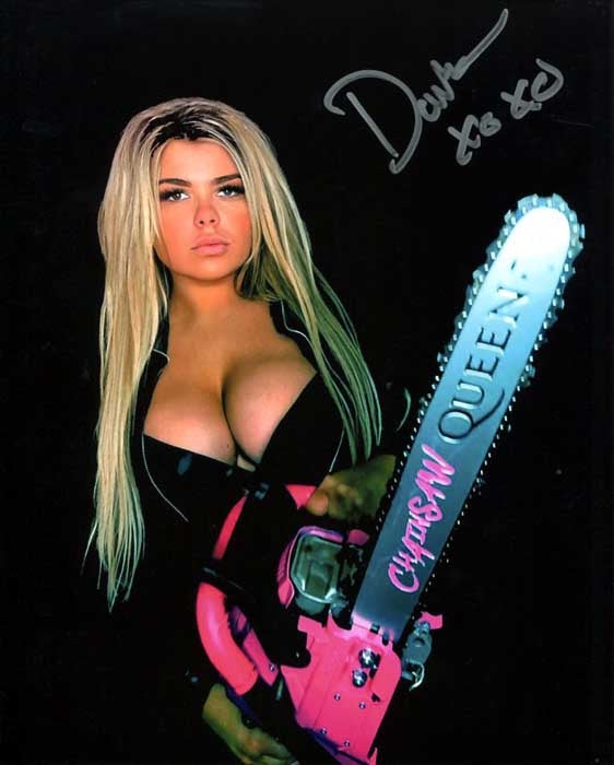 Black Dahlia Chainsaw Queen Signed Photo COA