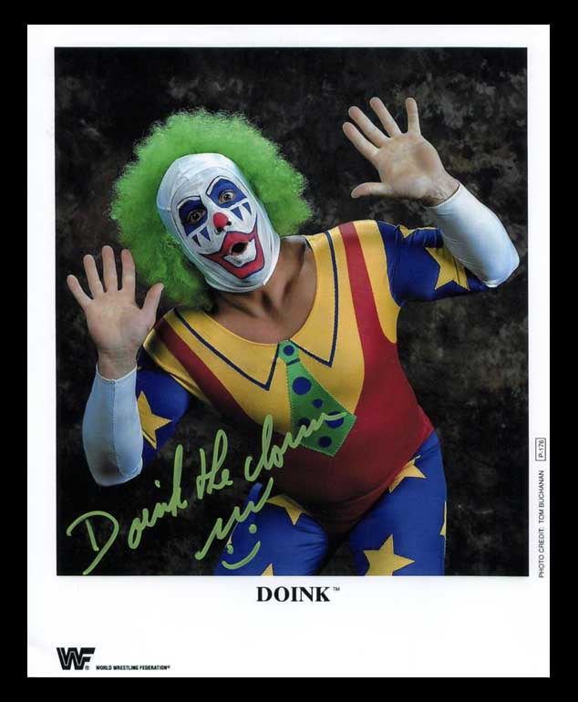 Doink The Clown (Ray Licameli) Pose 1 Signed Photo COA