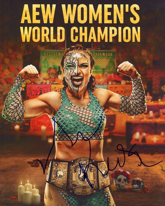 Thunder Rosa Pose 4 Signed Photo COA