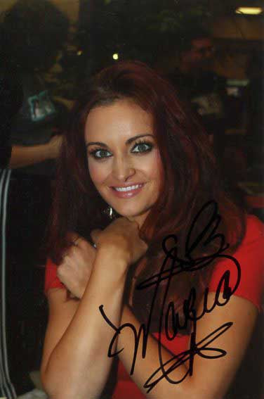 Maria Pose 3 Signed Candid (4x6 Size) Photo COA
