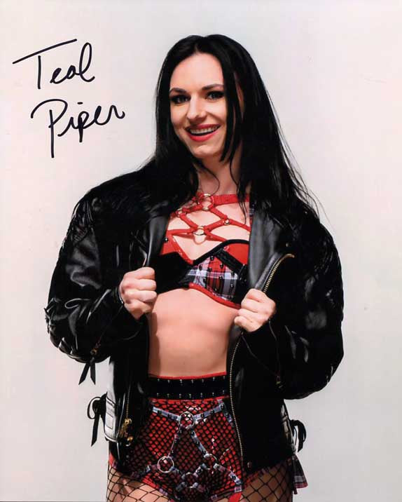 Teal Piper Pose 3 Signed Photo COA