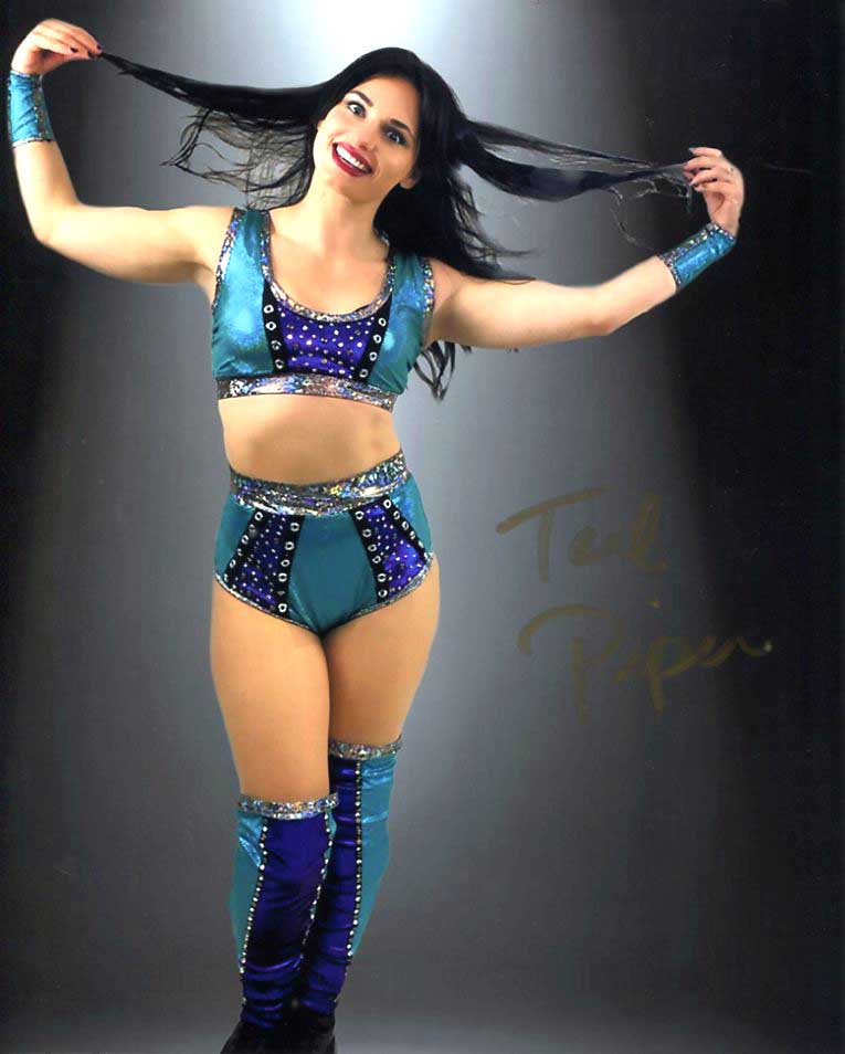 Teal Piper Pose 4 Signed Photo COA